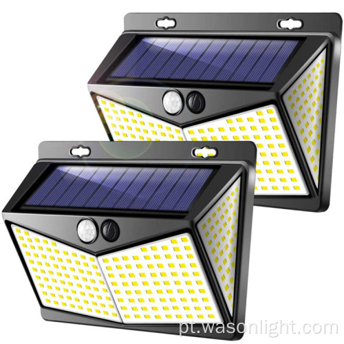 Luz de inundação solar impermeável do sensor de movimento 208LED